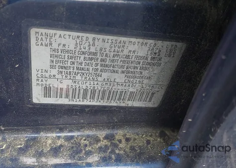 2019 Nissan Sentra Sv from USA, damaged, VIN 3N1AB7AP2KY257644